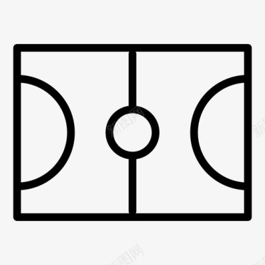 篮球场场地nba图标图标