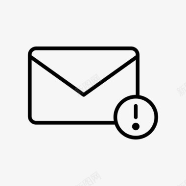 电子邮件警告电子邮件警报图标图标