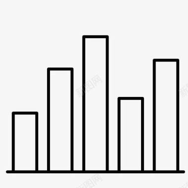 创意图表信息图表向下信息图表图标图标