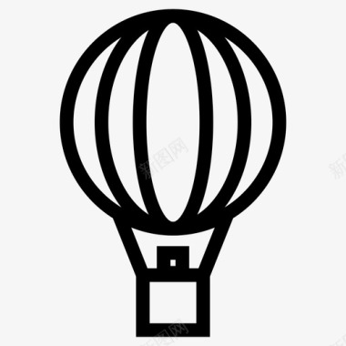 热气球蒙哥尔菲汽车图标图标