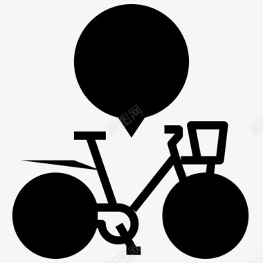 自行车信息女士手册图标图标
