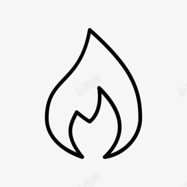 天然气燃烧火焰图标图标