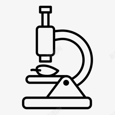 显微镜免抠素材显微镜生物学教育图标图标