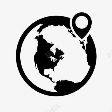 位置地址地球仪图标图标