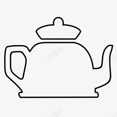 茶壶水壶厨具图标图标