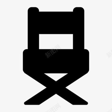 椅子导演椅子电影图标图标