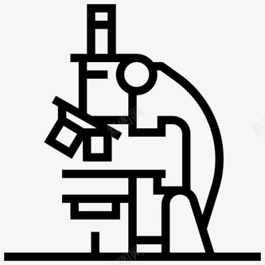 小生物显微镜生物化学生物学图标图标