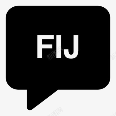 斐济语泡泡语言图标图标