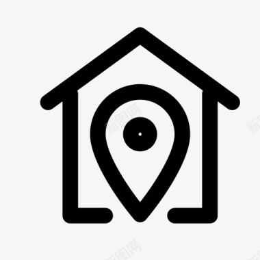 位置的地方房子的位置家地方图标图标