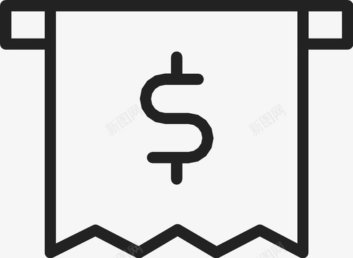 帐单银行美元图标图标