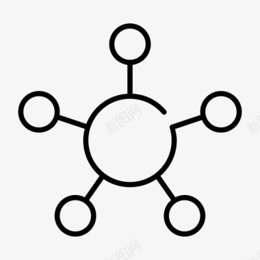 集中结构网络结构系统图标图标