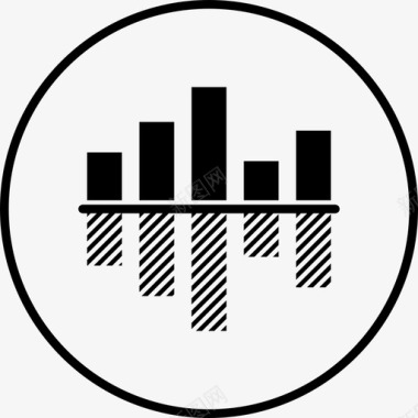 电脑图信息分析业务比较图标图标