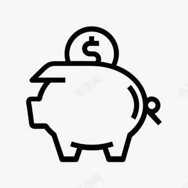 投资回报商业储蓄图标图标