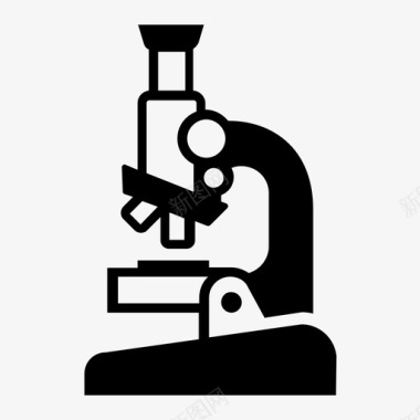 显微镜显微镜发现检查图标图标
