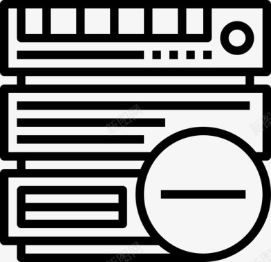 服务器数据库和服务器网络存储图标图标