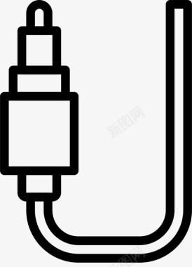 音频曲目音频电缆adio连接器图标图标