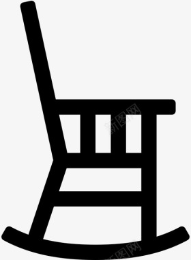 摇椅家具休闲图标图标