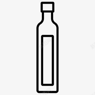 橄榄油瓶子玻璃图标图标
