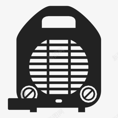 加热器空气热图标图标