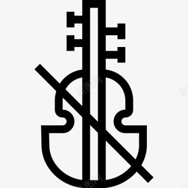 小提琴乐器旋律图标图标