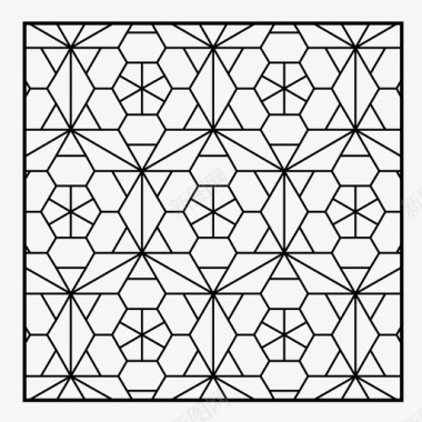 刺绣纹理图案阿拉伯瓷砖图标图标