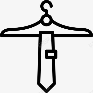 男装领带配饰时尚图标图标
