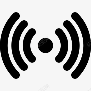 wifi无线信号天线广播图标图标