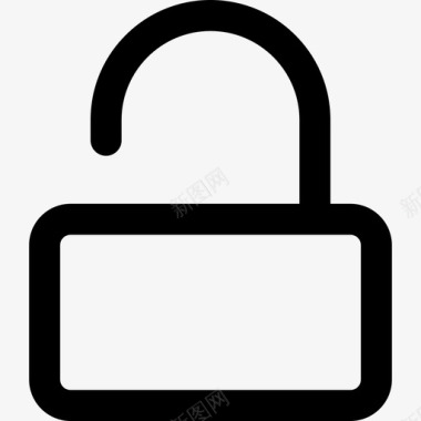 外形解锁挂锁外形安全通用接口图标图标