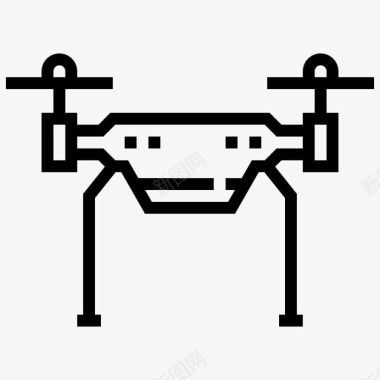 四无人机机械师四旋翼机图标图标