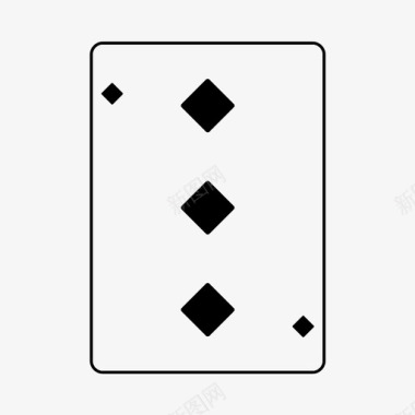 三颗钻石纸牌游戏图标图标