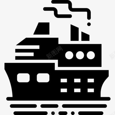 船邮轮海上图标图标