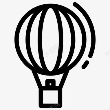 热气球蒙哥尔菲汽车图标图标