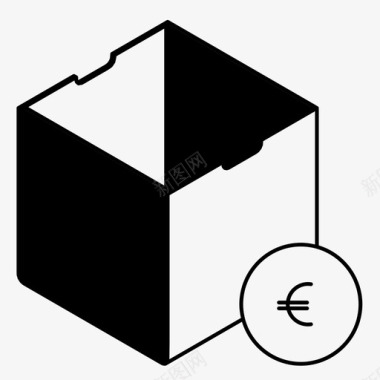 盒子样机玩具盒结帐送货图标图标