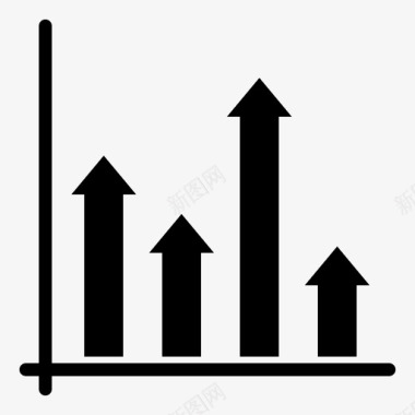 创意图表信息分析图表增长图标图标