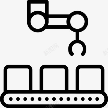 生产零件输送带工厂工业图标图标