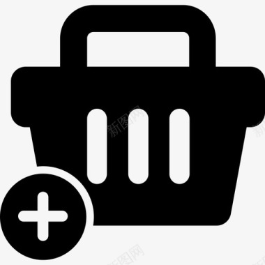 添加到购物篮电子商务按钮超市图标图标