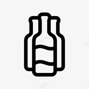 瓶子玻璃牛奶图标图标