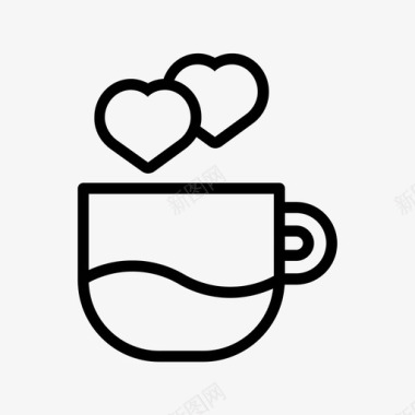 咖啡爱好者咖啡馆意式浓缩咖啡图标图标