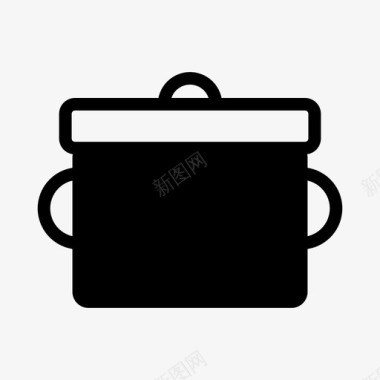 锅厨房厨房和餐厅图标图标