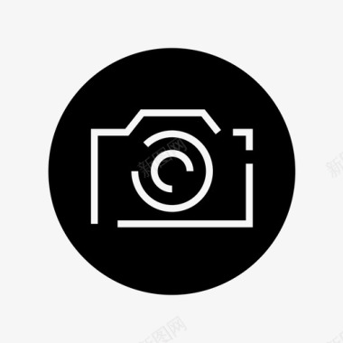 圆形UI照相机图像照片图标图标