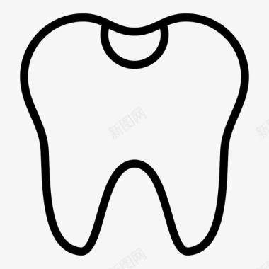 龋齿蛀牙牙图标图标