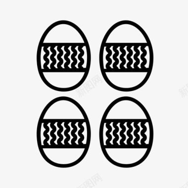 巧克力文字复活节彩蛋巧克力复活节装饰图标图标