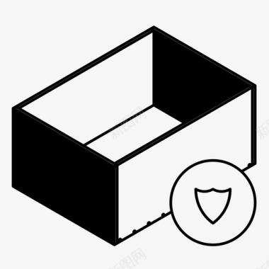 玩具盒送货订单安全图标图标
