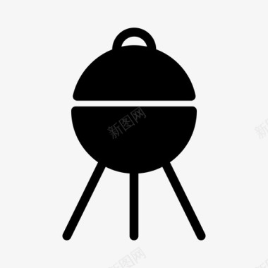 烧烤厨房厨房和餐厅图标图标