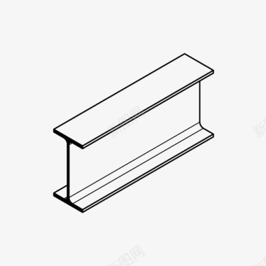 金属亮片钢梁建筑金属型材图标图标