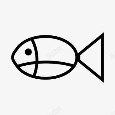 鱼动物鳍图标图标