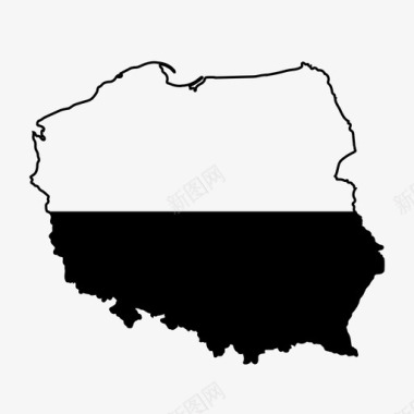 波兰东欧欧洲图标图标