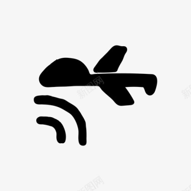飞机无人机材料手绘图标图标