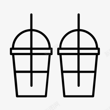 饮料果汁冰沙图标图标