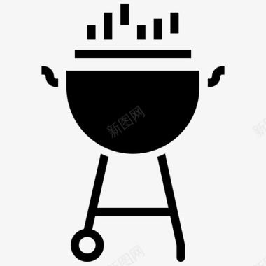 烧烤食物户外图标图标